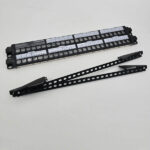 5429613481-FTT Networking Patch Panel 2U 19 rack Cat6 Black 48ports wShutter - Image 3
