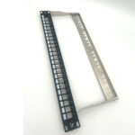 5419713241-FTT Networking Patch Panel 1U 19 rack Cat7 Black 24ports wShutter - Image 2