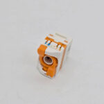 53714329-FTT  Networking Keystone Jack Cat6a Unshielded tool less type Orange Inline 180D KJ21244 - Image 2