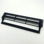 5419613482-FTT  Networking Patch Panel 1U 19 rack Cat6 UTP Black 48ports woShutter