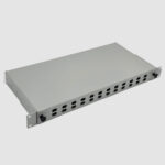 FTT Patch Panel, Indoor RM Tray ODB Steel 24 ports SC SM SX WAdaptors and splicing trays Gray