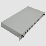 FTT Patch Panel, Indoor RM Tray ODB Steel 24 ports SC SM SX WAdaptors and splicing trays Gray - Image 2
