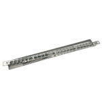Cat6a STP Patch Panel 0.5U 19 rack  STEEL 24ports woShutter