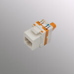 Cat6a UTP Keystone Jack  toolless type Orange - Image 2