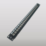 Cat7 SFTP Patch Panel 1U 19 rack  Black 24ports wShutter - Image 3