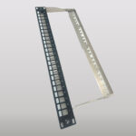 Cat7 SFTP Patch Panel 1U 19 rack  Black 24ports wShutter