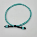FTT Patch Cable MPO-PC 12 Female to MPO-PC  12 Female, Type A, MM, 12F OM4 Aqua, 2m