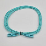 FTT Patch Cord, LC-UPC-LC-UPC MM OM4 LSZH DX 3m 2mm Aqua - Image 2