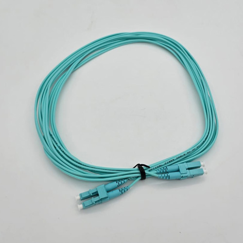 FTT Patch Cord, LC-UPC-LC-UPC MM OM4 LSZH DX 3m 2mm Aqua5 FTT Patch Cord, LC-UPC-LC-UPC MM OM4 LSZH DX 3m 2mm Aqua - Image 1