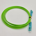 FTT Patch Cord, LC-UPC-LC-UPC MM OM5 LSZH DX 3m 2mm Lime Green - Image 2