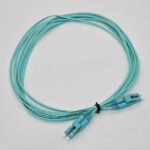 FTT Patch Cord LC-UPC-LC-UPC,MM OM3 PVC DX 3m 2mm Cyan