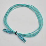 FTT Patch Cord LC-UPC-LC-UPC,MM OM3 PVC DX 3m 2mm Cyan - Image 2