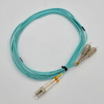 FTT Patch Cord, LC-UPC-SC-UPC MM OM3 DX 3m 2mm Cyan - Image 3