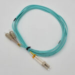 FTT Patch Cord, LC-UPC-SC-UPC MM OM3 DX 3m 2mm Cyan - Image 2