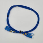 FTT Patch Cord, SC-PC-SC-PC SM G657A PVC DX 2m 1.6mm SHORTBOOT BLUE - Image 3