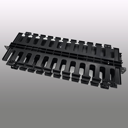Horizontal-cable-manager-19-inch-2u-(-1U-in-both-side-),ABS-plastic-material-7 Horizontal cable manager 19 inch 2u ( 1U in both side ),ABS plastic material - Image 1