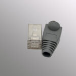 cat6a FTP keystone jack shielded with boot Grey - Image 2